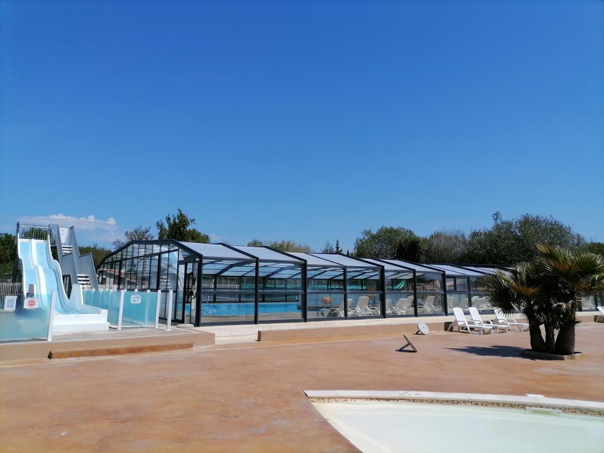 Mobil-Home Climatise Avec Piscine Aureilhan  Exterior foto